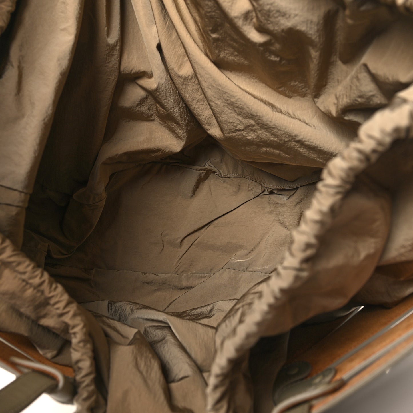 French Calfskin Large Shell Bag Taupe