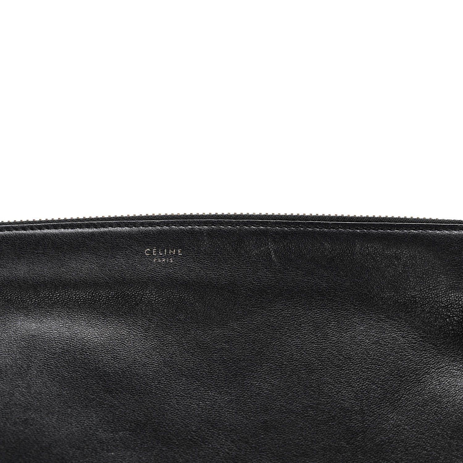 Celine Lambskin Large Trio Crossbody Bag Black 9 of 11