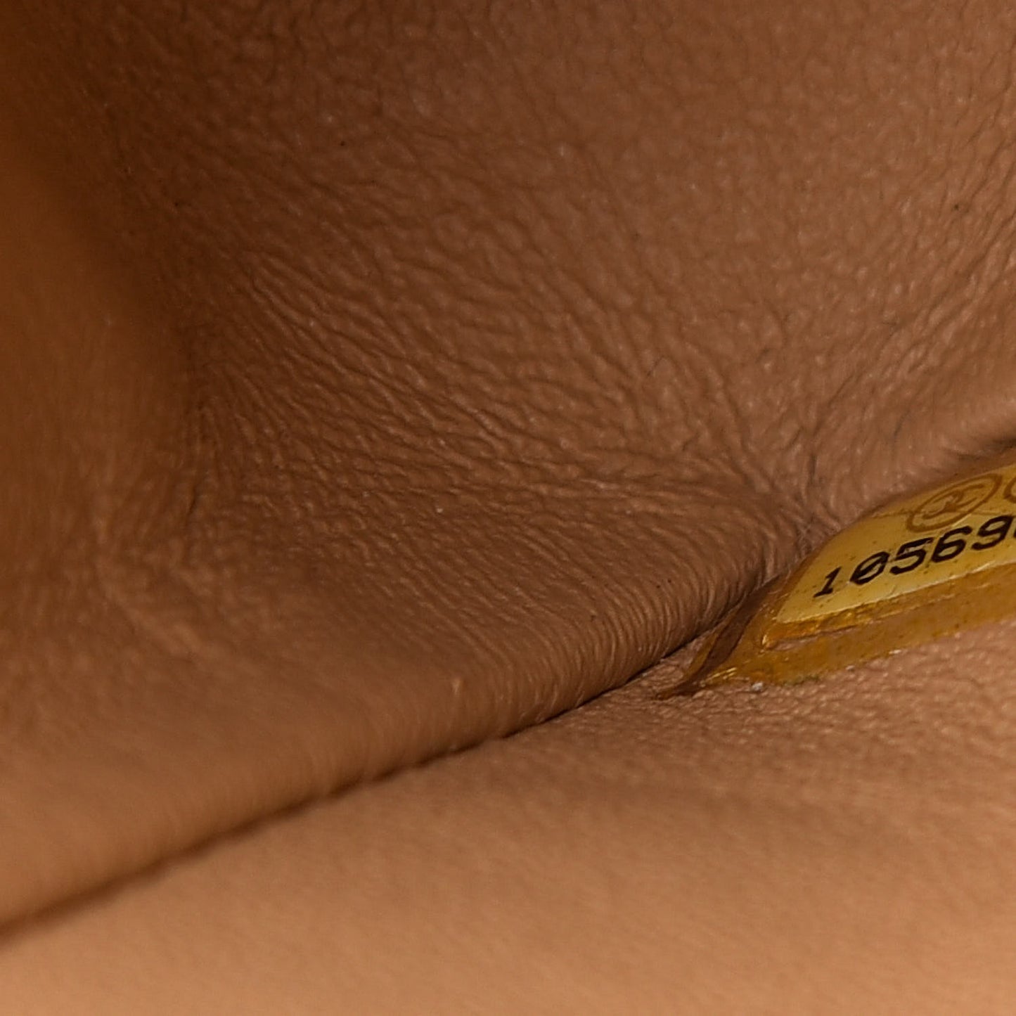 Caviar Quilted Medium Double Flap Beige