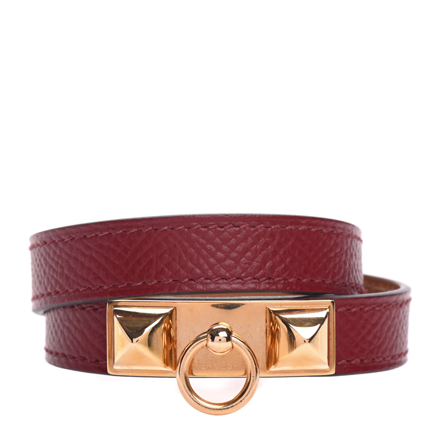 Epsom Rivale Double Tour Bracelet S Bordeaux