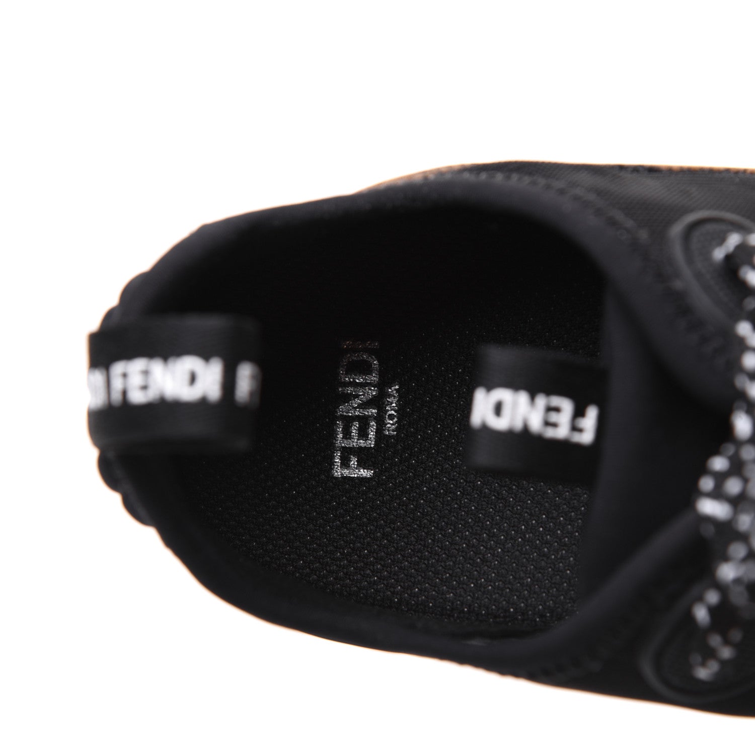 Fendi Technical Mesh Lycra FFreedom Patchwork Sneakers 35 Black Tobacco 7 of 9
