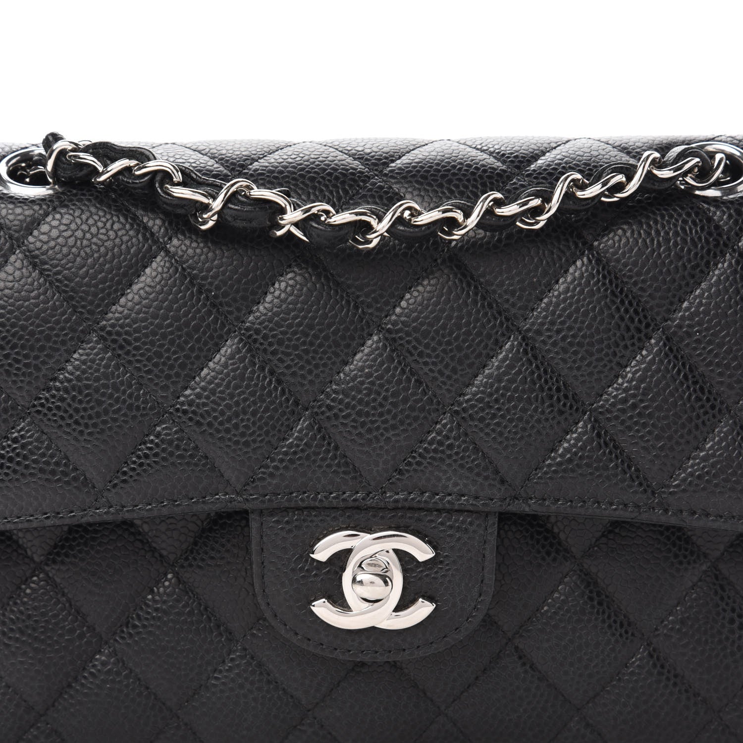 Chanel Caviar Quilted Small Double Flap Black 10 of 11