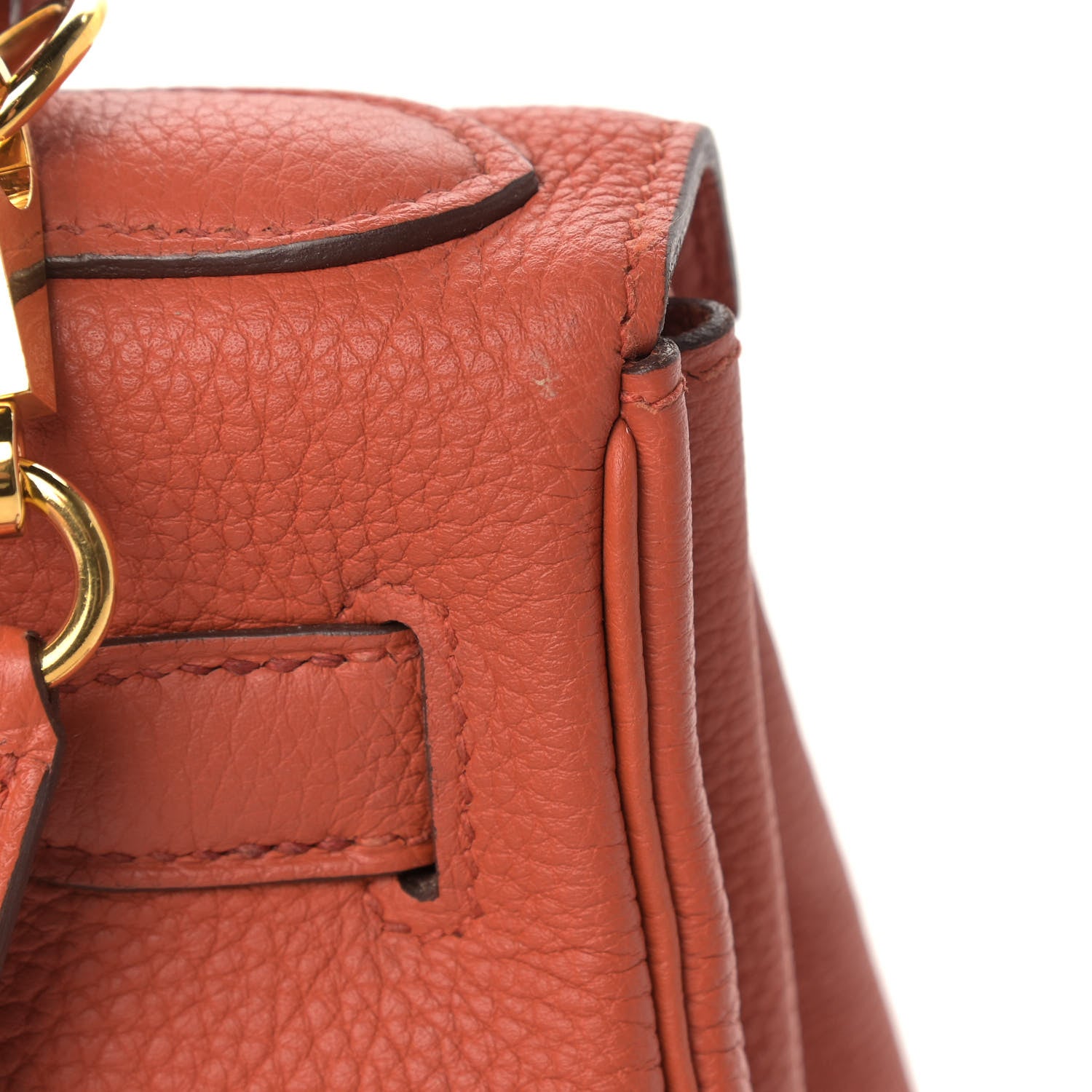 Hermes Togo Kelly Retourne 28 Orange Poppy 11 of 16
