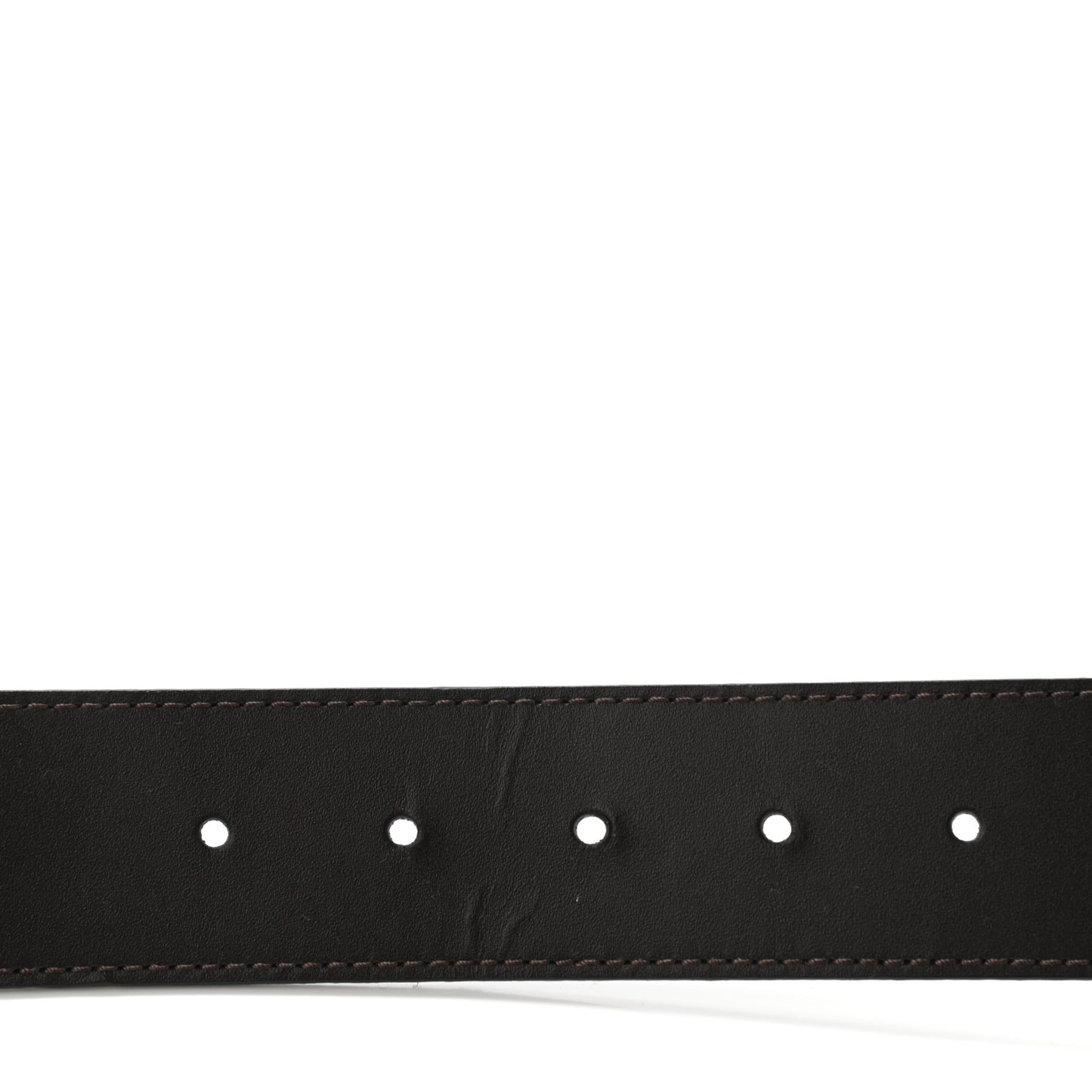Calfskin 40mm LV Initiales Reversible Belt 90 36 Dark Brown Black