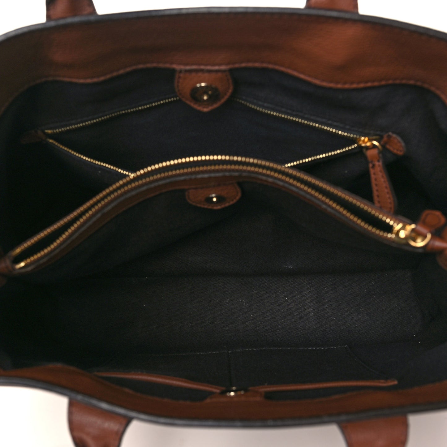 Grainy Calfskin House Check Large Banner Tote Tan