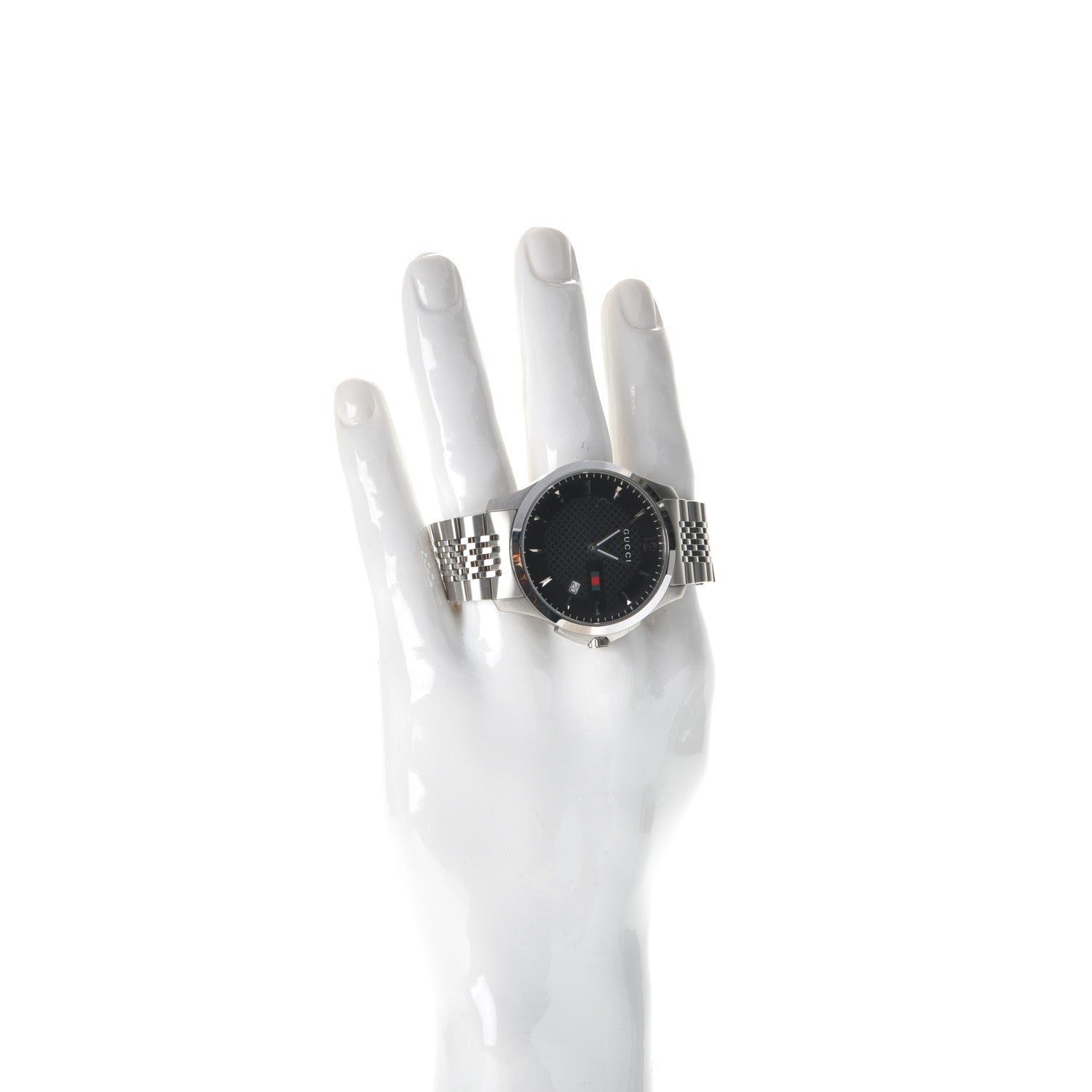 Gucci Stainless Steel 42mm G-Timeless Quartz Watch Black 2 of 13