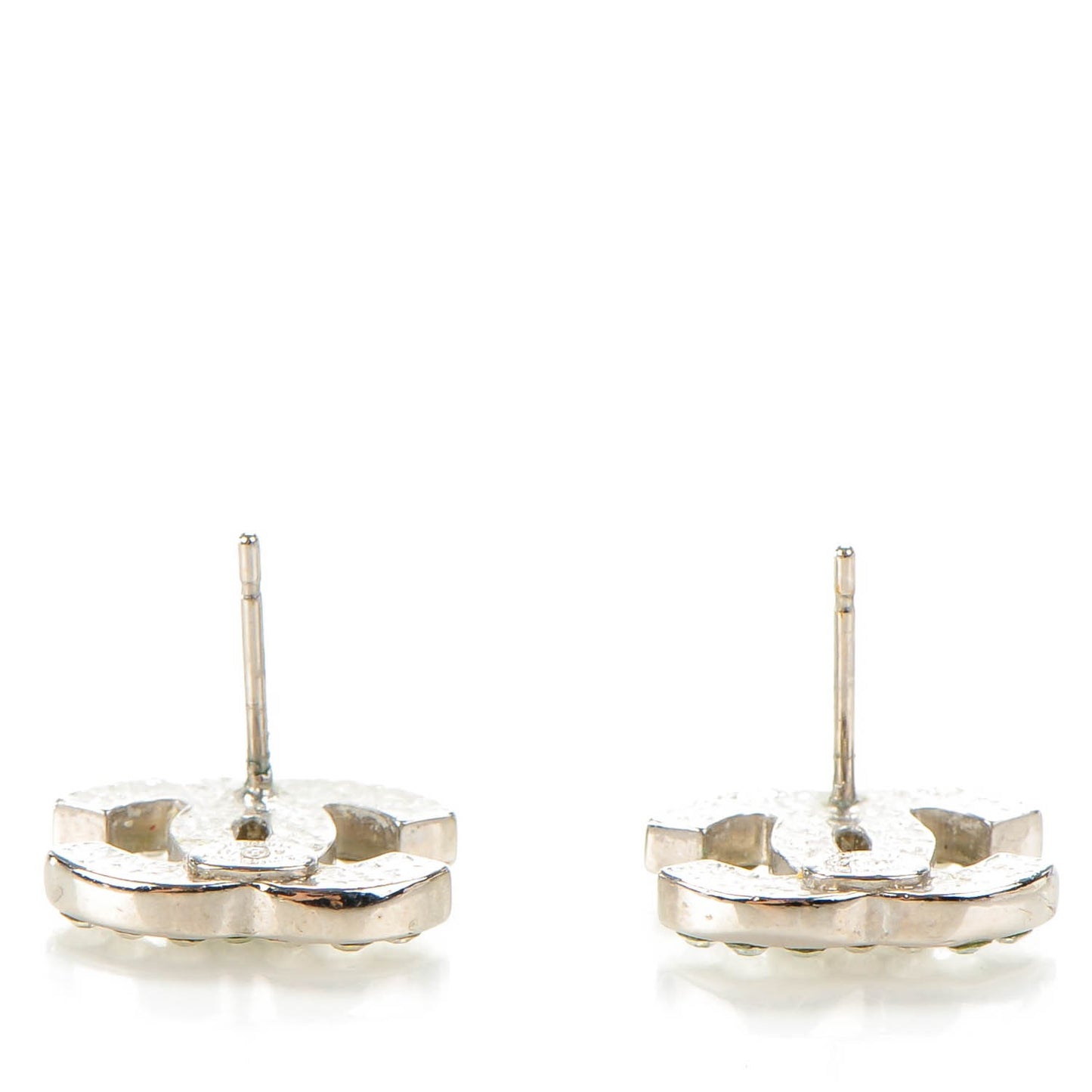 Crystal Timeless CC Earrings Silver