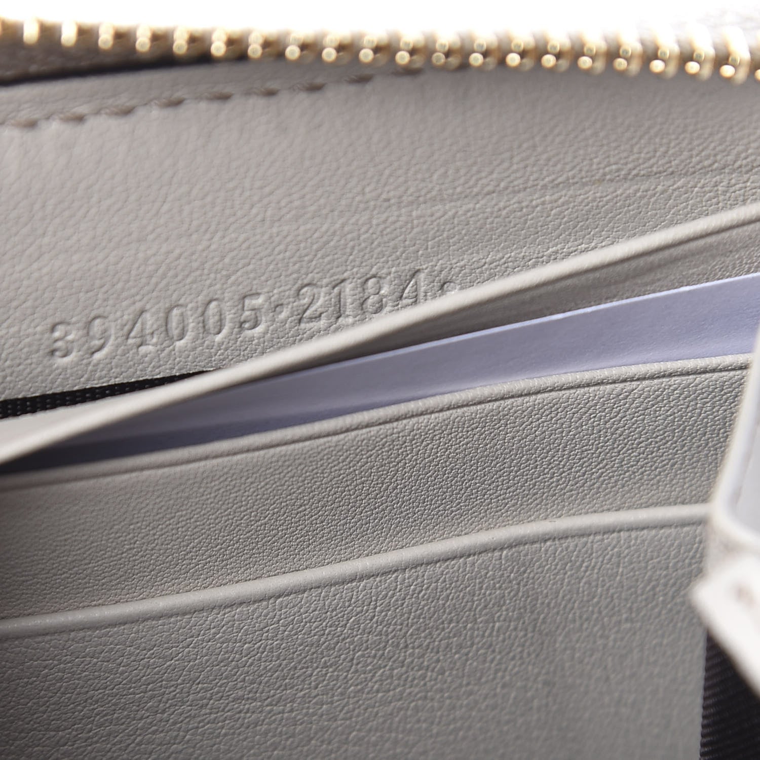 Gucci Guccissima Signature Microguccissima Bree Zip Around Wallet Off White 6 of 8