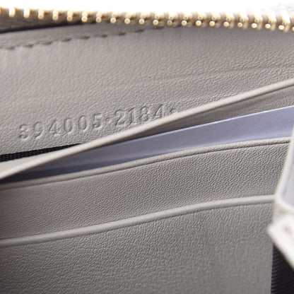 Gucci Guccissima Signature Microguccissima Bree Zip Around Wallet Off White 6 of 8