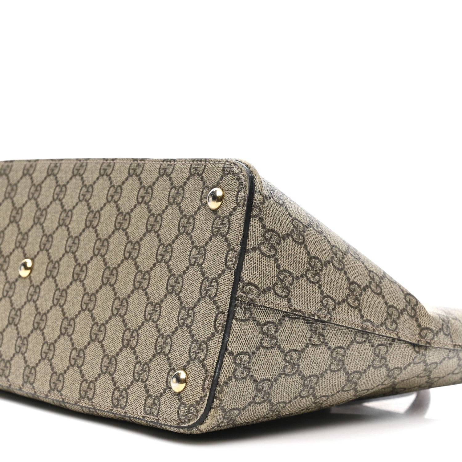 Gucci GG Supreme Monogram Small Zip Top Tote Beige Tuscany 10 of 15
