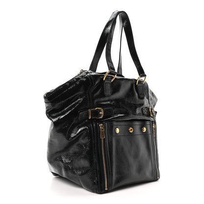 Saint Laurent Patent Large Downtown Tote Black 3 of 10