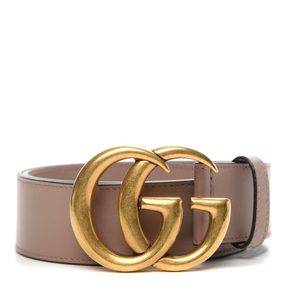 Gucci Calfskin Double G 40mm Belt 80 32 Porcelain Rose 1 of 5