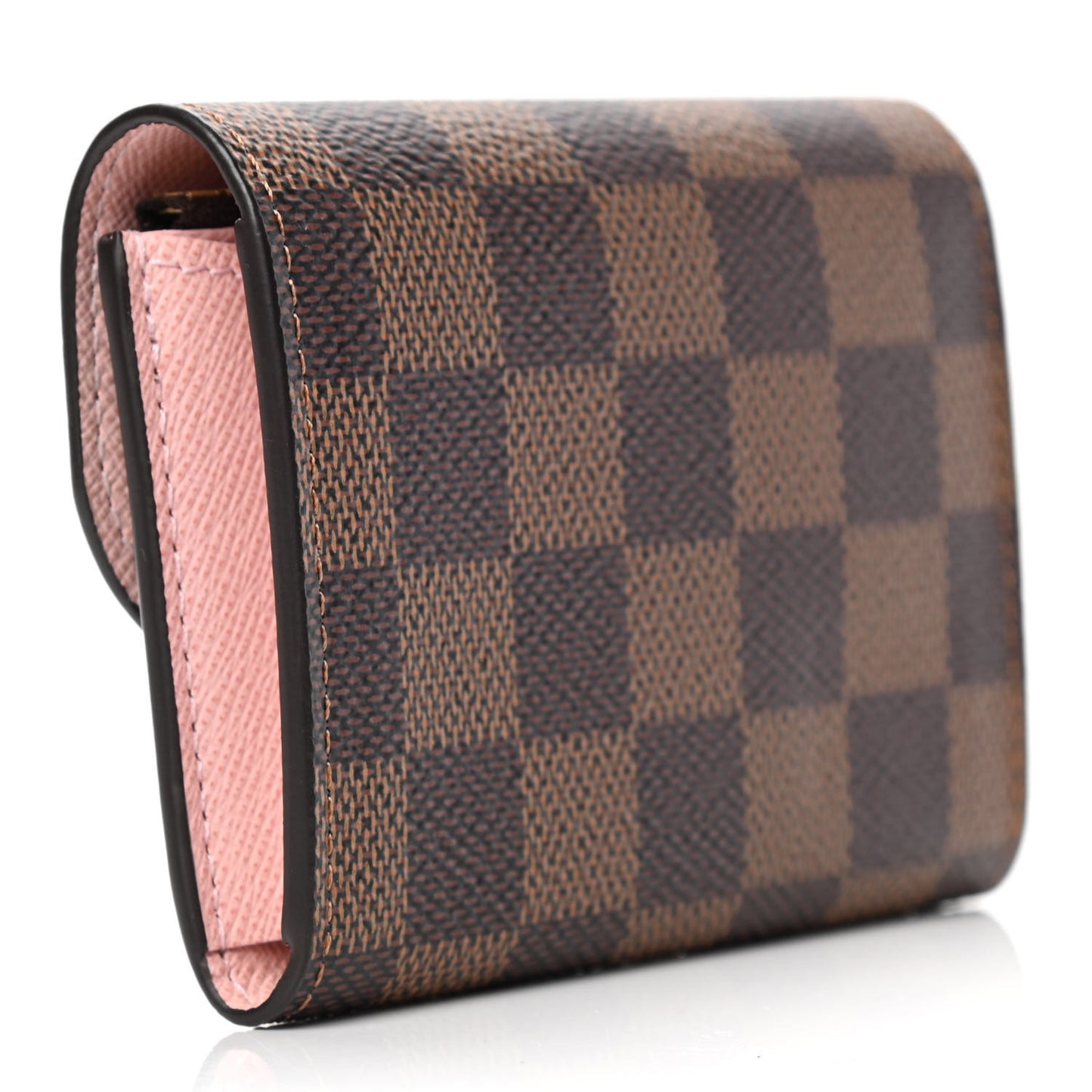 Damier Ebene Rosalie Coin Purse Rose Ballerine