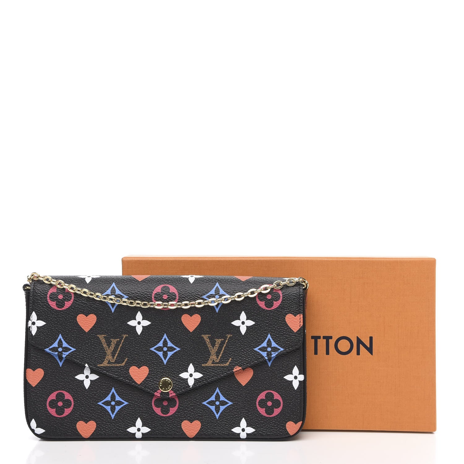 Louis Vuitton Game On Felicie Chain Wallet Black 11 of 11