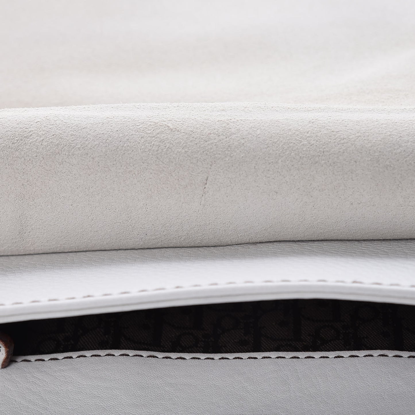 Calfskin Saddle Bag White