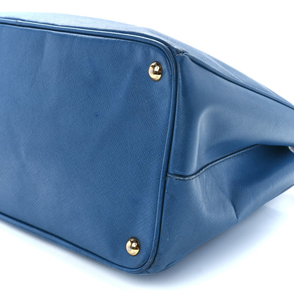 Prada Saffiano Cuir Medium Double Bag Cobalto 11 of 11