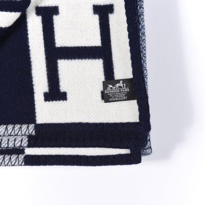 Hermes Wool Cashmere Avalon III Blanket Caban Ecru 3 of 3