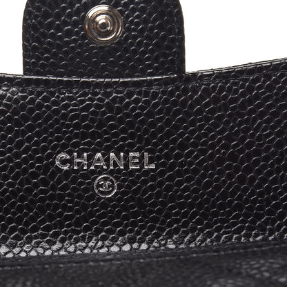 Chanel Caviar Quilted Flap Card Holder Black 6 of 9