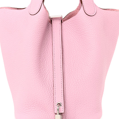 Hermes Taurillon Clemence Picotin Lock 18 PM Mauve Sylvestre 8 of 11