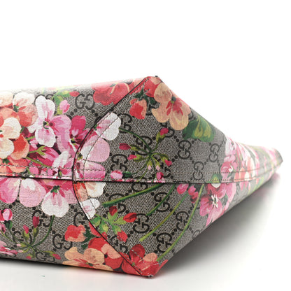 Gucci GG Supreme Monogram Blooms Large Reversible Tote Beige Multicolor Dry Rose 12 of 14