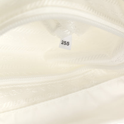 Prada Nylon Vela Saffiano Medium Backpack White 8 of 11