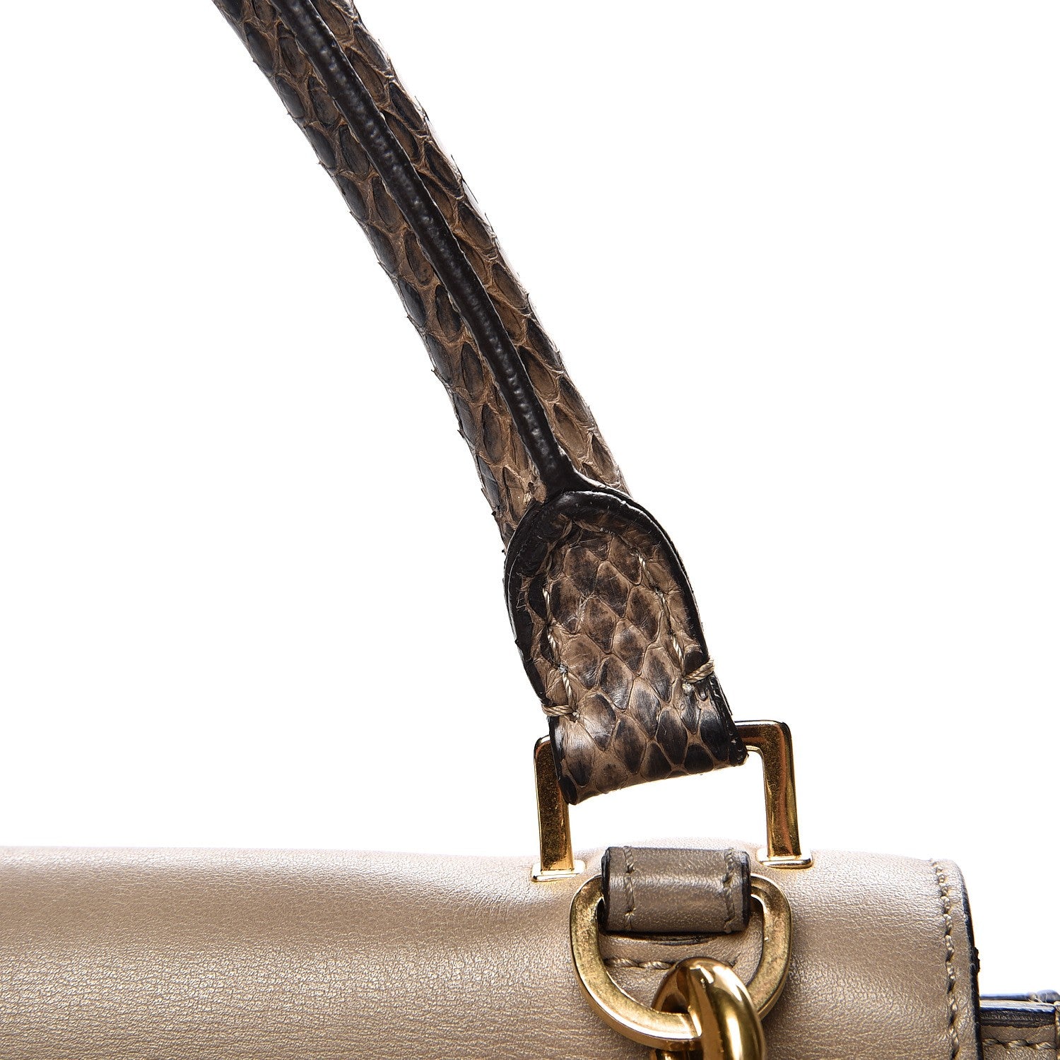 Celine Calfskin Suede Whipsnake Medium Trapeze Black Dune 20 of 25