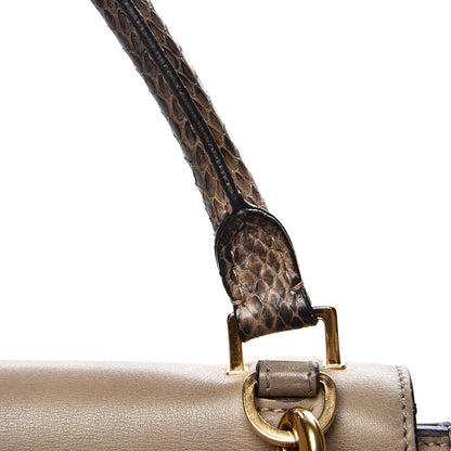 Celine Calfskin Suede Whipsnake Medium Trapeze Black Dune 20 of 25