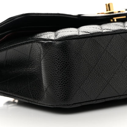 Chanel Caviar Quilted Small Double Flap Black 9 of 15