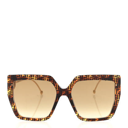 Fendi Acetate Metal F is Fendi FF Butterfly Sunglasses FF 0410/S Havana 2 of 7
