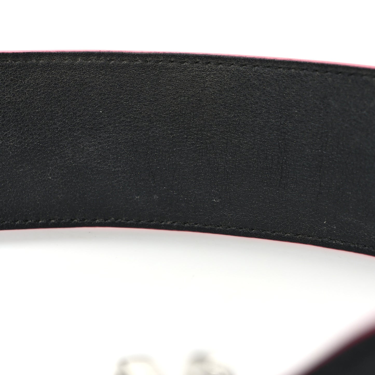 Calfskin Sequin Fun Fair Strap You Black Multicolor