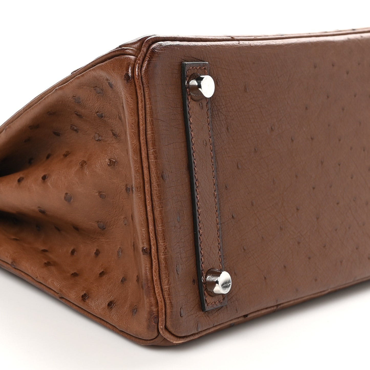 Ostrich Birkin 25 Noisette