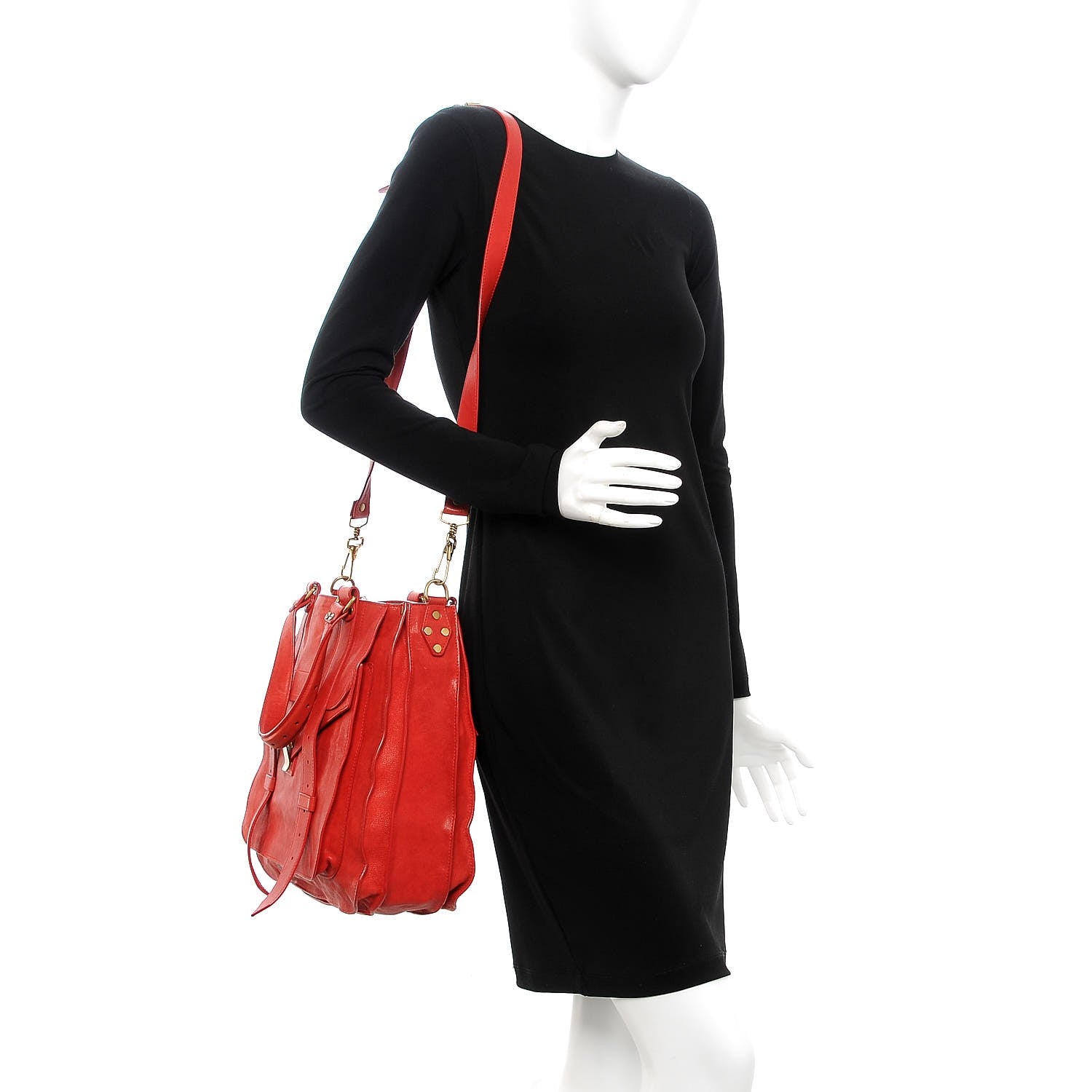 Proenza Schouler Lambskin PS1 Tote Bright Red 2 of 10