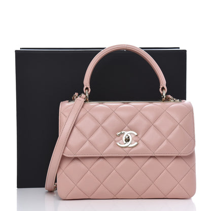 Chanel Lambskin Quilted Small Trendy CC Flap Dual Handle Bag Pink 13 of 13