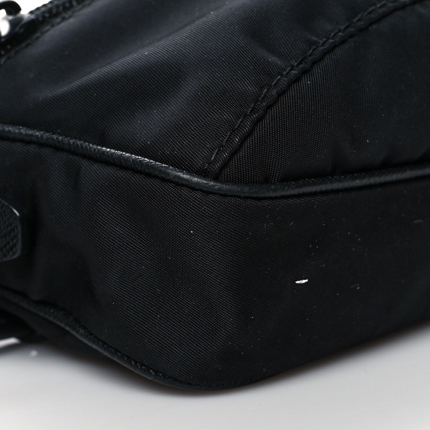 Prada Tessuto Nylon Saffiano Belt Bag Black 10 of 11