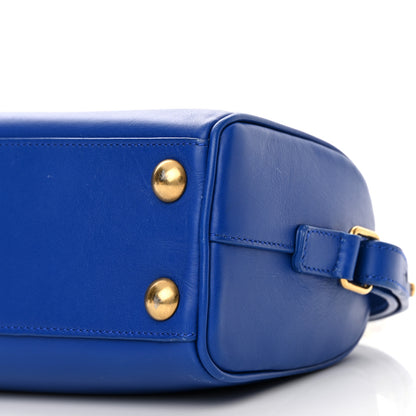 Saint Laurent Calfskin Toy Classic Duffle Blue 10 of 19