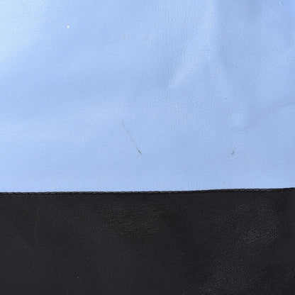 Celine Lambskin Horizontal Bi-Color Cabas Black Glacier 13 of 16