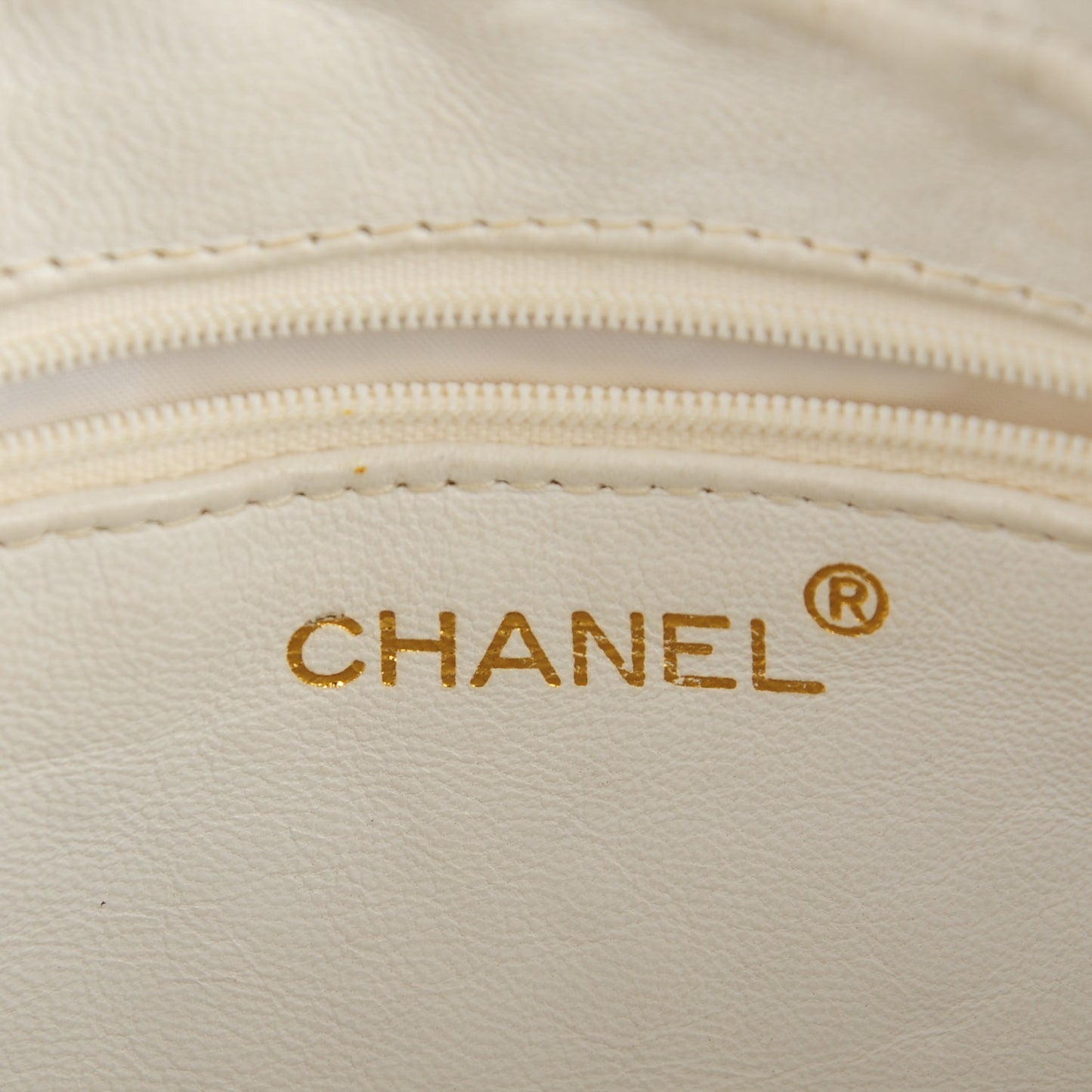 Lambskin Quilted Tassel Camera Case White