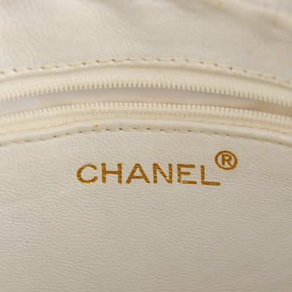Chanel Lambskin Quilted Tassel Camera Case White 12 of 15