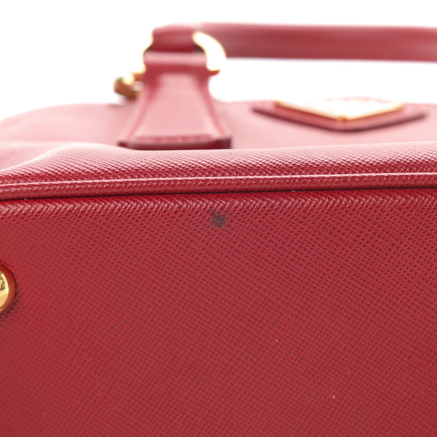 Prada Saffiano Lux Mini Promenade Tote Fuoco 10 of 11