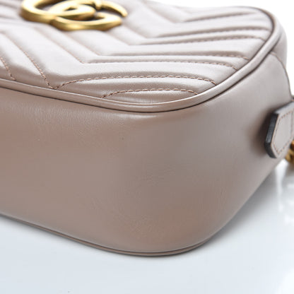 Gucci Calfskin Matelasse Small GG Marmont Chain Shoulder Bag Taupe 9 of 9