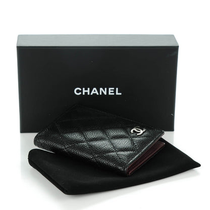 Chanel Caviar Quilted Card Holder Wallet Black 4 of 7