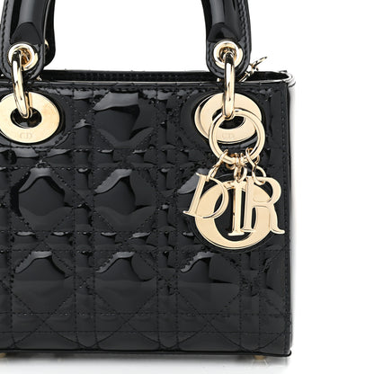Christian Dior Patent Cannage Mini Lady Dior Black 8 of 11