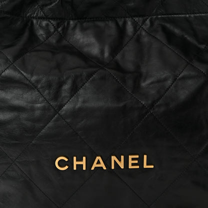 Chanel Shiny Calfskin Quilted Chanel 22 Black 9 of 11