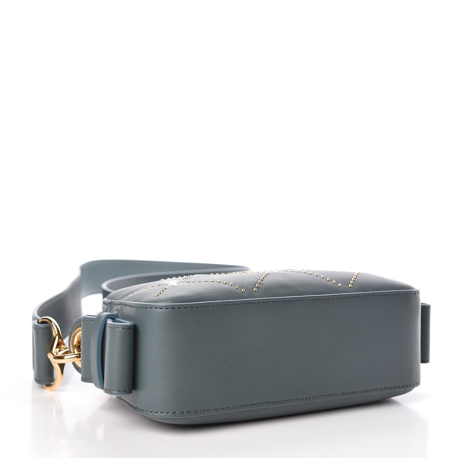 Chloe Smooth Calfskin Little Horses Embroidered Shoulder Bag Cloudy Blue 4 of 9