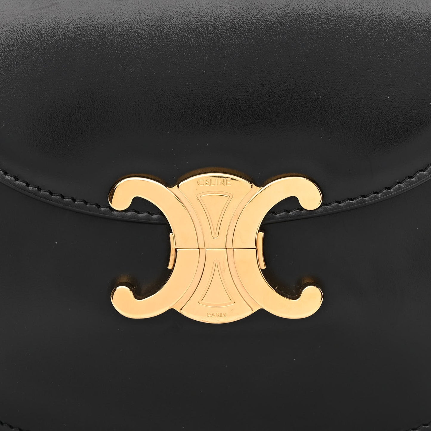 Shiny Calfskin Teen Besace Black