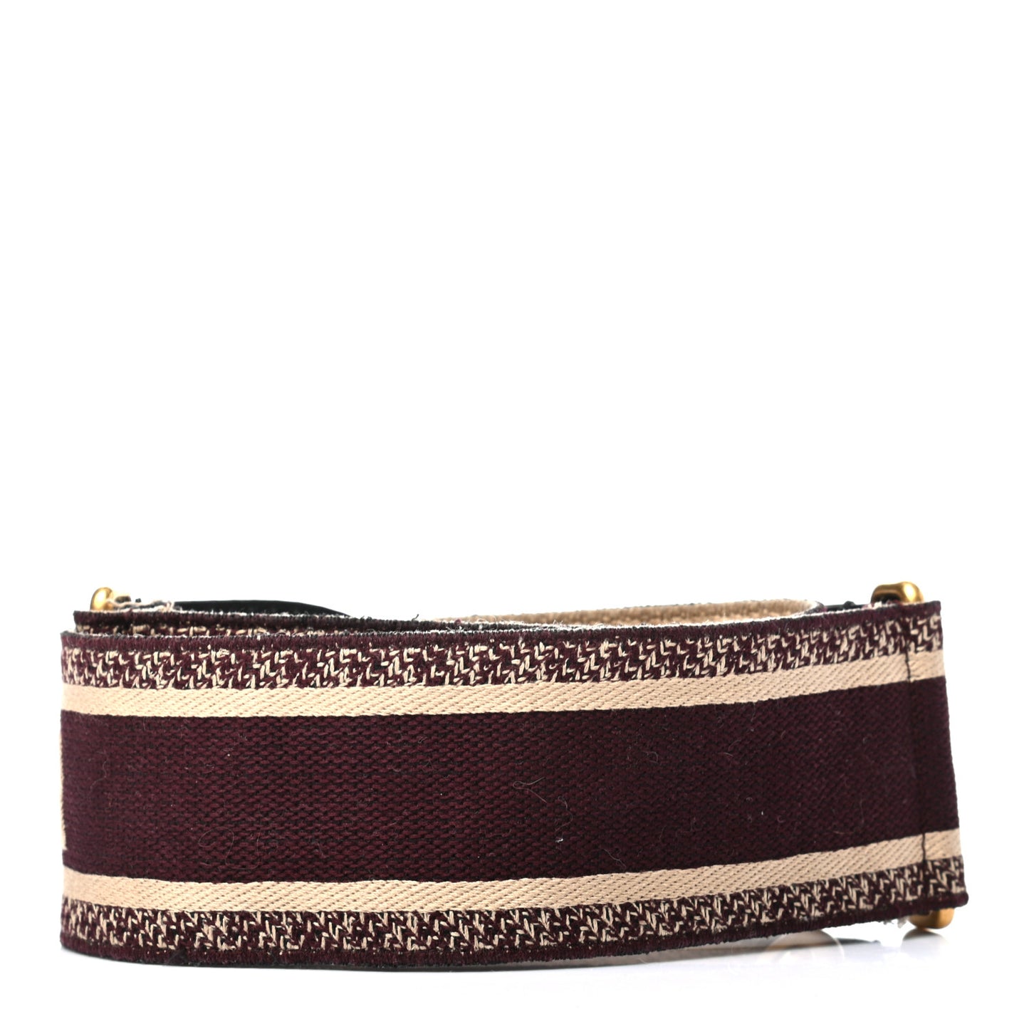 Canvas Embroidered Shoulder Strap Burgundy