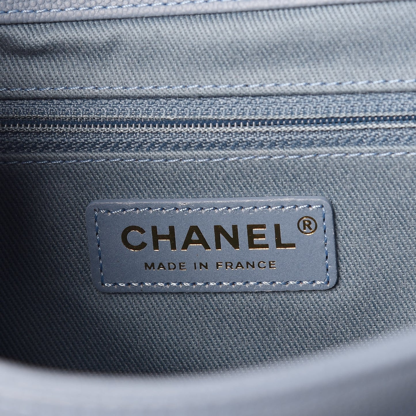 Caviar Quilted Medium Business Affinity Flap Blue