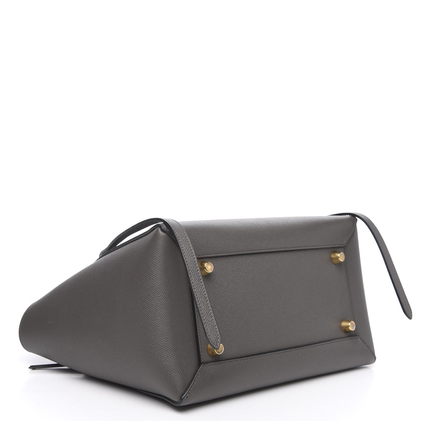 Grained Calfskin Mini Belt Bag Grey
