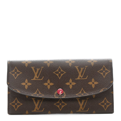 Louis Vuitton Monogram Emilie Wallet Fuchsia 1 of 14
