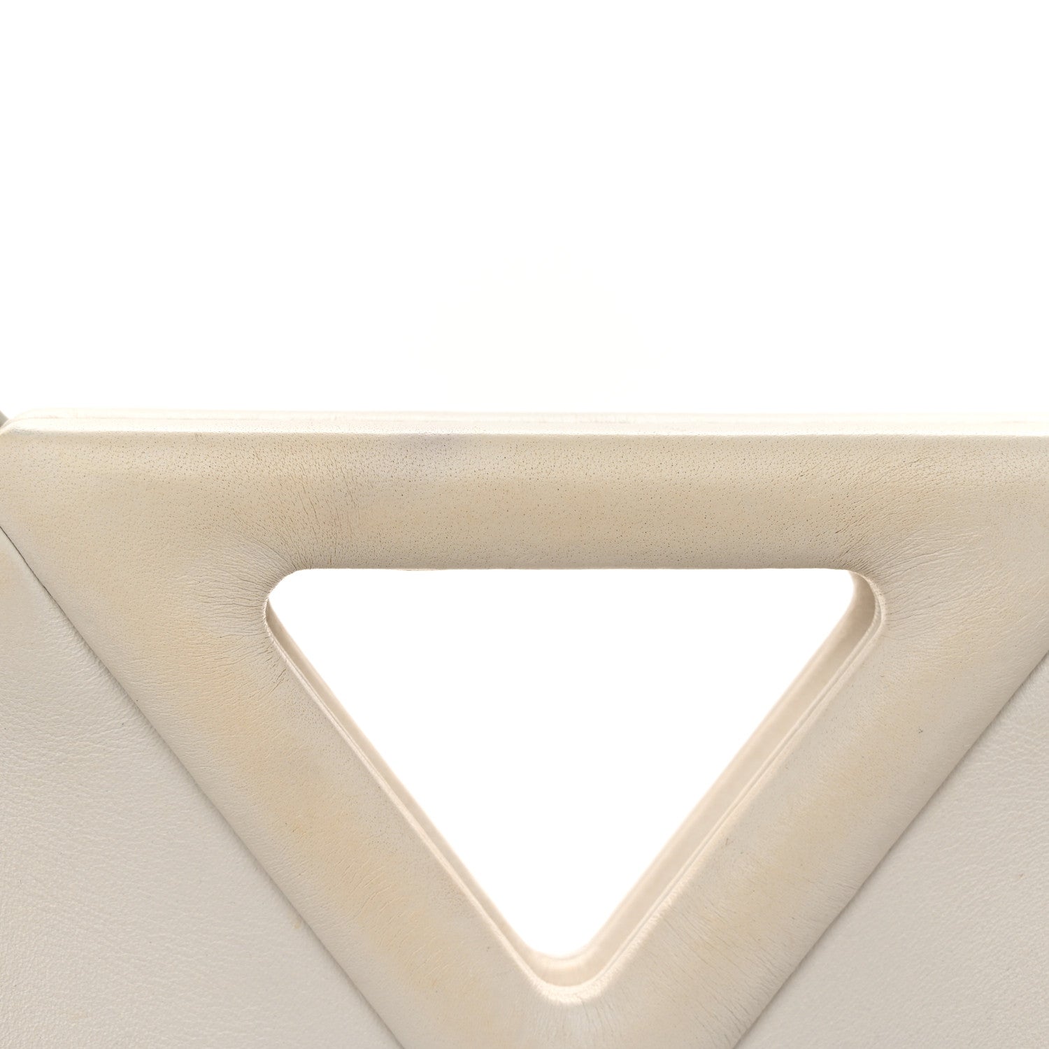 Bottega Veneta Calfskin Small The Point Triangle Bag Chalk 13 of 13